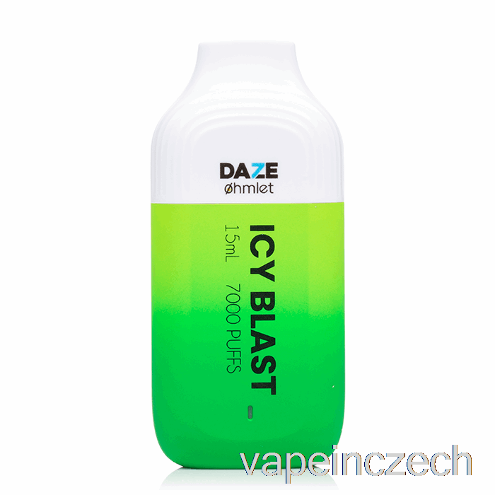 7 Daze Ohmlet 7000 0% Nulový Nikotin Jednorázový Ledový Blast Vape Bez Nikotinu